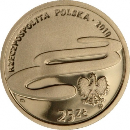 Awers monety25 zł 25. rocznica powstania Trybunału Konstytucyjnego
