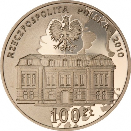 Awers monety100 zł 25. rocznica powstania Trybunału Konstytucyjnego