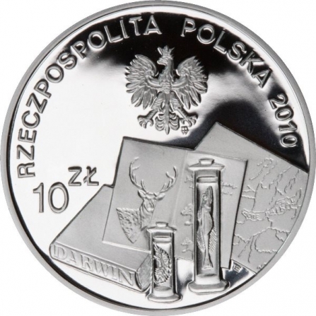 Coin obverse 10 pln Benedykt Dybowski