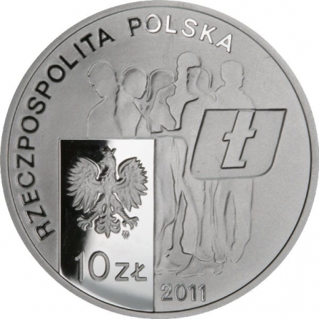 Coin obverse 10 pln 30th anniversary of the establishment of the Independent Students' Union - NZS