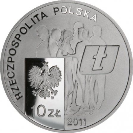 Awers monety10 zł 30. rocznica powstania NZS