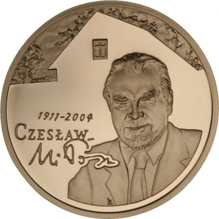 Rewers monety 200 zł Czesław Miłosz (1911 - 2004)