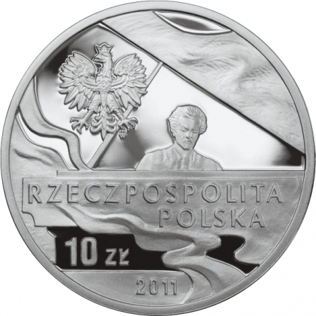 Awers monety10 zł Ignacy Jan Paderewski (1860-1941)