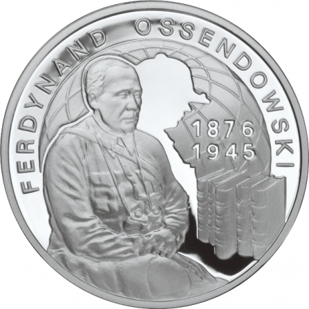 Rewers monety 10 zł Ferdynand Antoni Ossendowski