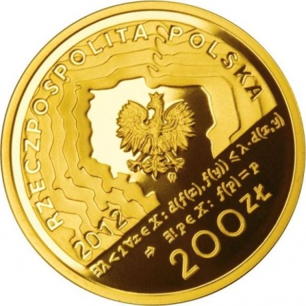 Awers monety200 zł Stefan Banach (1892-1945)