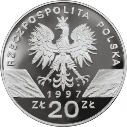 Awers monety20 zł Jelonek rogacz (łac. Lucanus cervus)