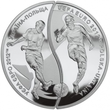 Rewers monety 10 zł Mistrzostwa Europy w Piłce Nożnej UEFA 2012 (10 PLN + 10 UAH)