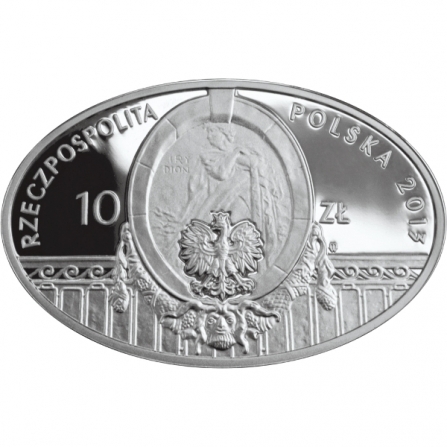 Coin obverse 10 pln 100 years of Polish Theatre in Warsaw