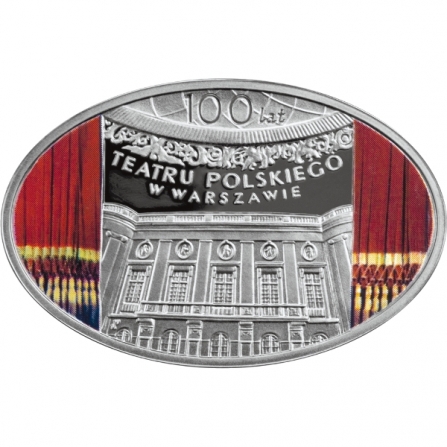 Coin reverse 10 pln 100 years of Polish Theatre in Warsaw
