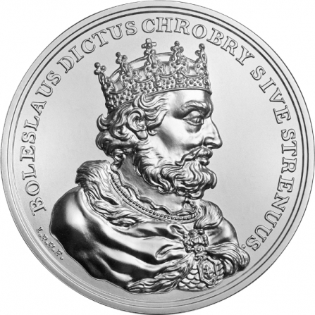 Rewers monety 50 zł Bolesław Chrobry