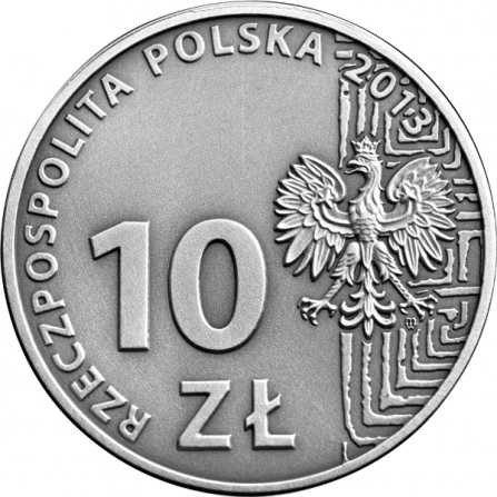 Awers monety10 zł Włączeni w życie - 50-lecie Polskiego Stowarzyszenia na Rzecz Osób z Upośledzeniem Umysłowym