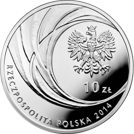 Awers monety10 zł Kanonizacja Jana Pawła II – 27 IV 2014