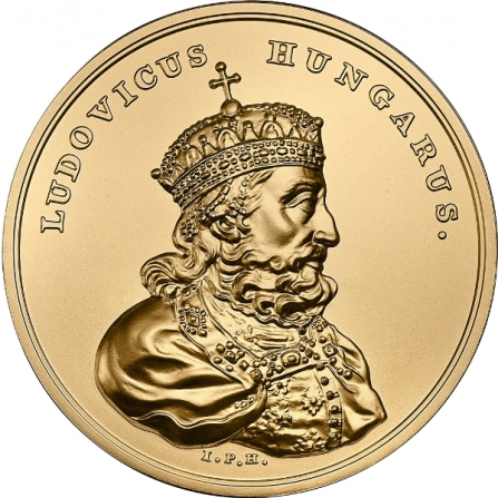 Rewers monety 500 zł Ludwik Węgierski