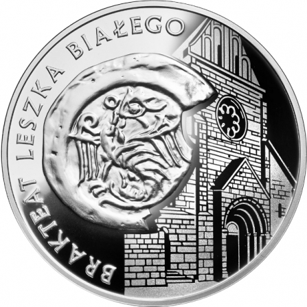 Rewers monety 10 zł Brakteat Leszka Białego