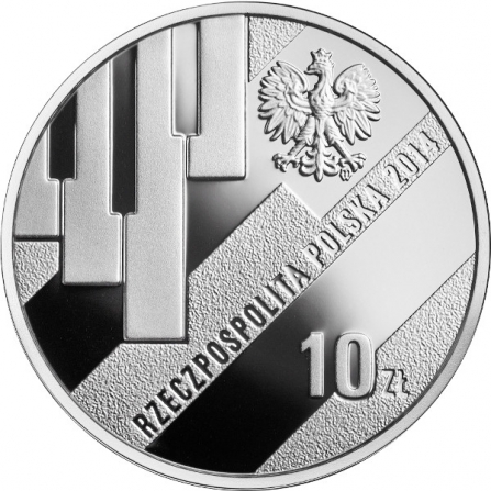 Awers monety10 zł Grzegorz Ciechowski