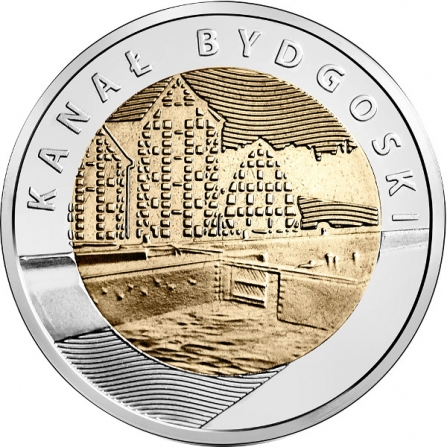 Coin reverse 5 pln Bydgoszcz Canal