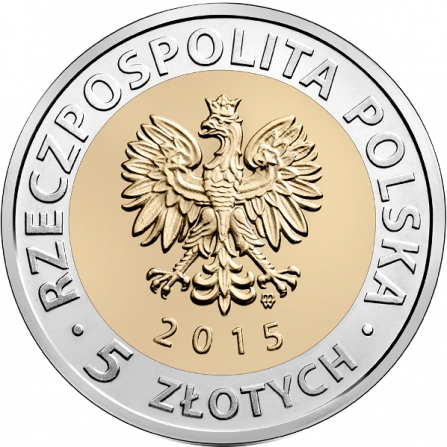Awers monety5 zł Ratusz w Poznaniu