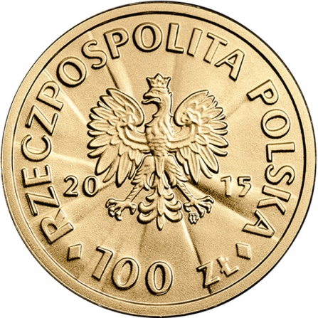 Awers monety100 zł Józef Piłsudski