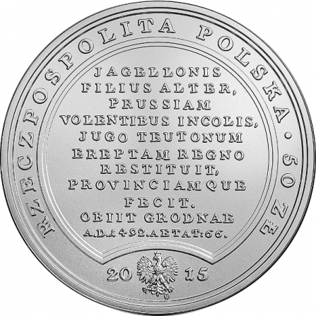 Coin obverse 50 pln Casimir Jagielloni