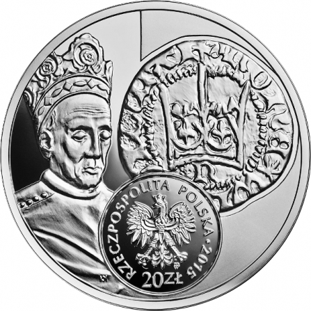 Coin obverse 20 pln Half grosz of Ladislas Jagiello