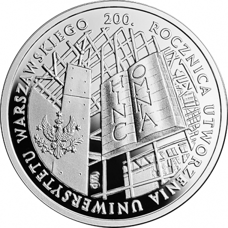 Coin reverse 10 pln 200th Anniversary of the Establishment of the University of Warsaw