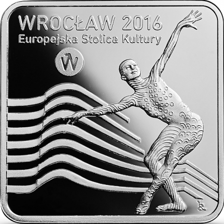 Rewers monety 10 zł Wrocław – Europejska Stolica Kultury