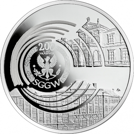 Coin reverse 10 pln Bicentenary of the Warsaw University of Life Sciences – SGGW