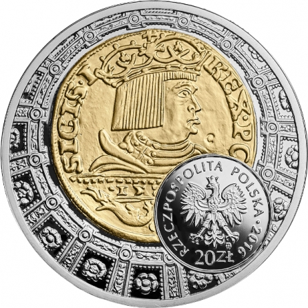 Coin obverse 20 pln Ducat of Sigismund the Elder