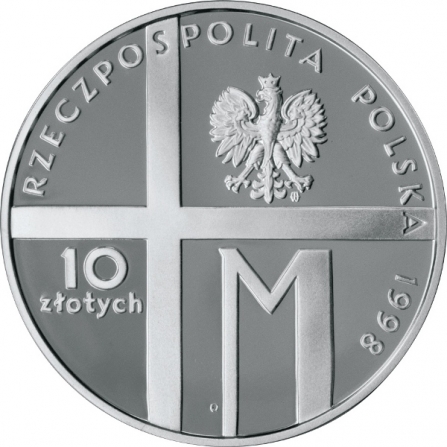 Coin obverse 10 pln John Paul II, 20th Anniversary of Pontificate
