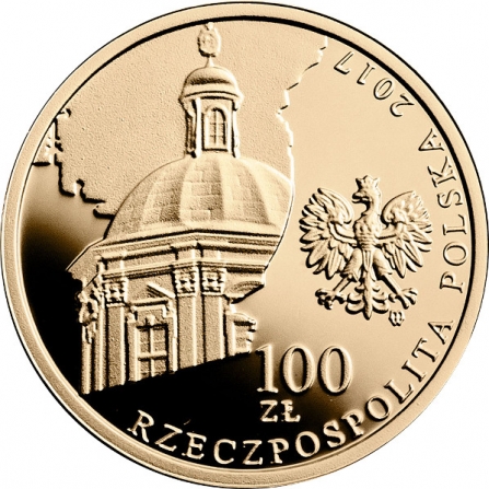 Awers monety100 zł 200-lecie istnienia Zakładu Narodowego im. Ossolińskich