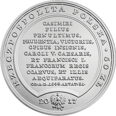 Coin obverse 50 pln Sigismund the Elder