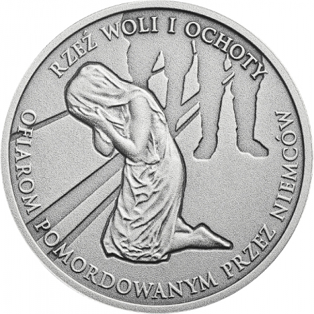 Coin reverse 10 pln The Wola and Ochota Massacres