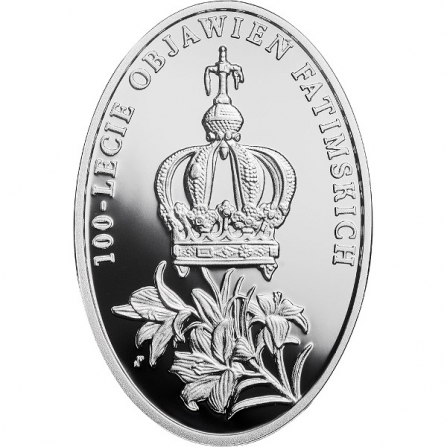 Coin reverse 10 pln 100th Anniversary of the Apparitions of Fatima