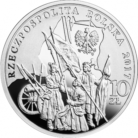 Awers monety10 zł 200. rocznica śmierci Tadeusza Kościuszki