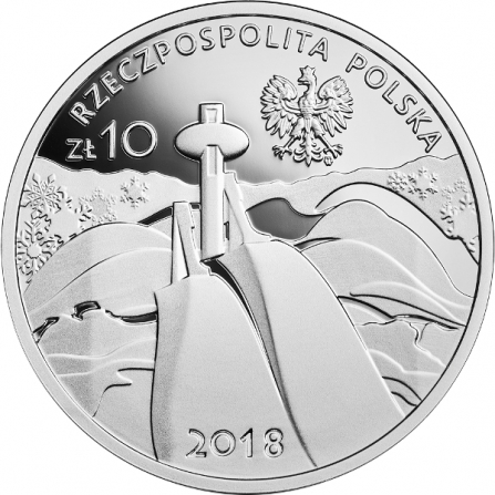 Awers monety10 zł Polska Reprezentacja Olimpijska PyeongChang 2018