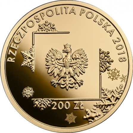 Coin obverse 200 pln Polish Olympic Team – PyeongChang 2018