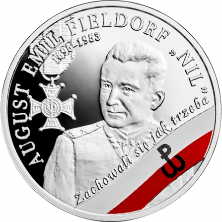Coin reverse 10 pln August Emil Fieldorf „Nil”