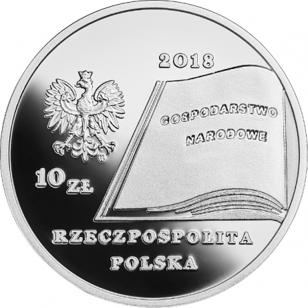 Awers monety10 zł Fryderyk Skarbek