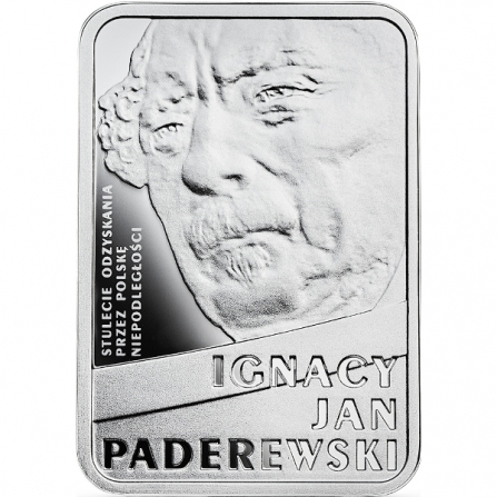 Rewers monety 10 zł Ignacy Jan Paderewski