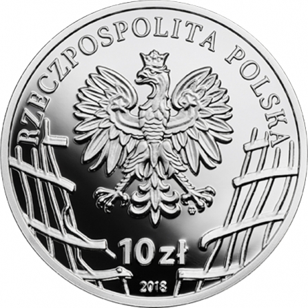 Awers monety10 zł Hieronim Dekutowski „Zapora”
