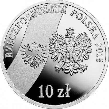 Awers monety10 zł 100. rocznica wybuchu Powstania Wielkopolskiego