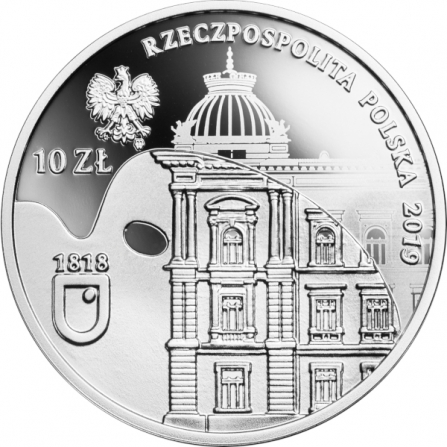 Coin obverse 10 pln 200th Anniversary of the Jan Matejko Academy of Fine Arts in Kraków