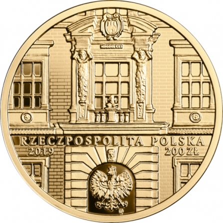 Coin obverse 200 pln 200th Anniversary of the Jan Matejko Academy of Fine Arts in Kraków