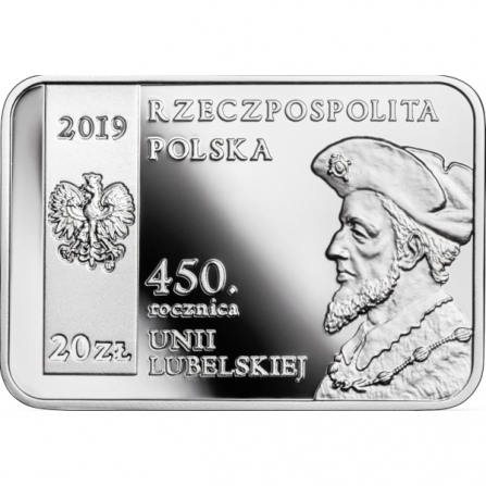 Coin obverse 20 pln 450th Anniversary of the Union of Lublin