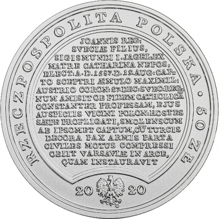Coin obverse 50 pln Sigismund Vasa