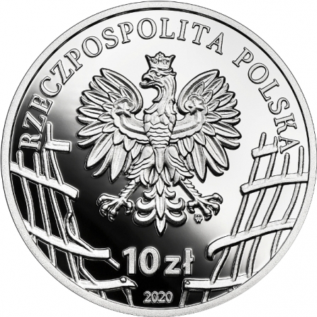 Awers monety10 zł 75. rocznica powołania Zrzeszenia „Wolność i Niezawisłość”