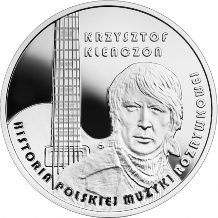 Rewers monety 10 zł Krzysztof Klenczon