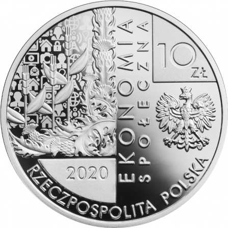 Awers monety10 zł Stanisław Grabski