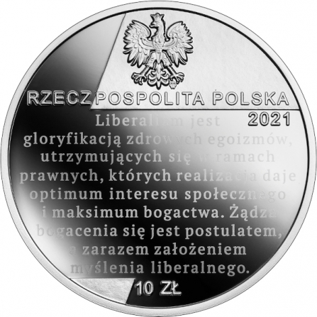 Awers monety10 zł Ferdynand Zweig