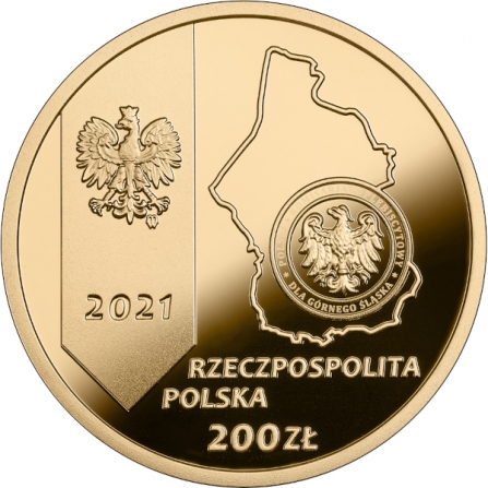 Awers monety200 zł 100. rocznica III Powstania Śląskiego